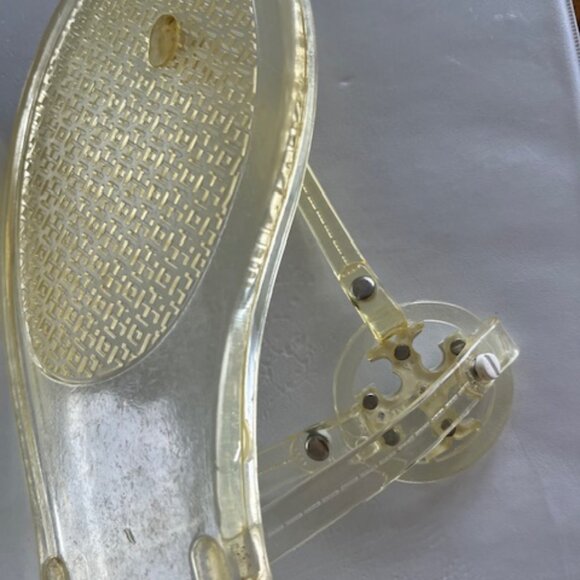 Tory Burch  Mini Miller Jelly Thong Sandals Sz 8 Dustbag - Picture 12 of 16
